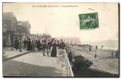 Cartes postales Luc Sur Mer Digue Promenoir carte toilee