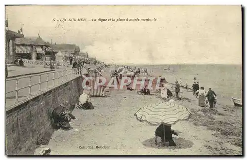 Ansichtskarte AK Luc Sur Mer La Digue et la plage a maree montante