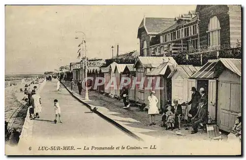 Cartes postales Luc Sur Mer Sur La Promenade et le Casino