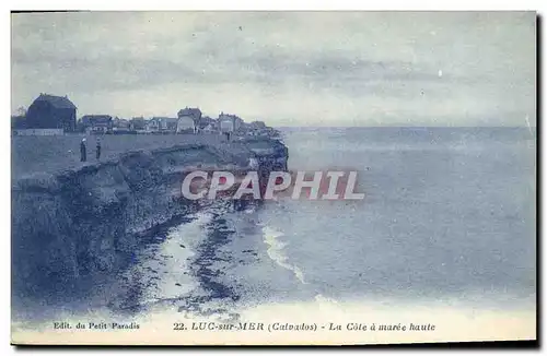 Ansichtskarte AK Luc Sur Mer La Cote a Maree Haute