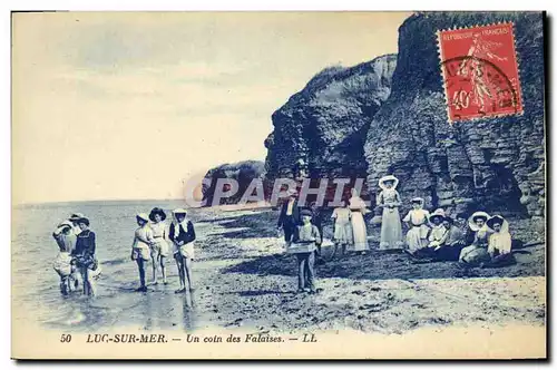 Cartes postales Luc Sur Mer Un Coin des Falaises