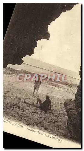 Ansichtskarte AK Luc Sur Mer Grotte dans les Falaises