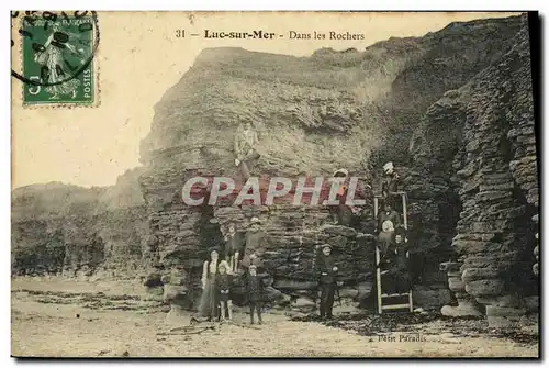 Cartes postales Luc Sur Mer Dans les Rochers