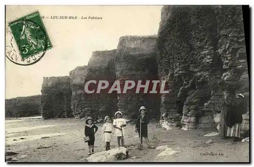 Cartes postales Luc Sur Mer les Falaises Enfants