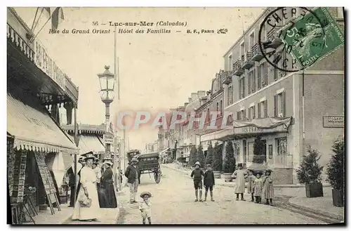 Cartes postales Luc Sur Mer Rue du Grand Orient Hotel des familles TOP