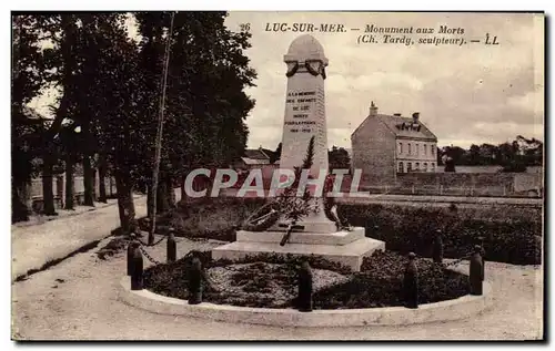 Cartes postales Luc Sur Mer Le Monument Aux Morts Militaria