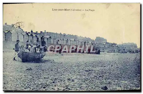 Cartes postales Luc Sur Mer La Plage Enfants Bateau