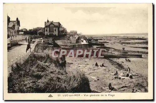 Cartes postales Luc Sur Mer Vue Generale de la Plage