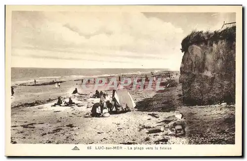 Ansichtskarte AK Luc Sur Mer La Plage Vers la Falaise