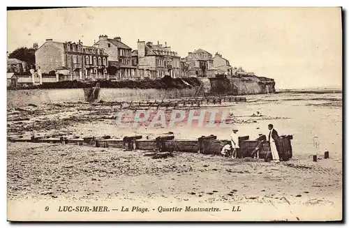 Ansichtskarte AK Luc Sur Mer La Plage Quartier Montmartre