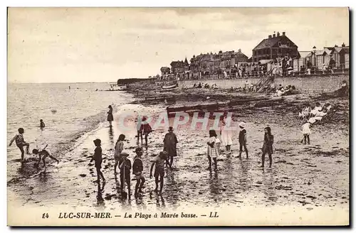 Cartes postales Luc Sur Mer La Plage Maree Basse Enfants