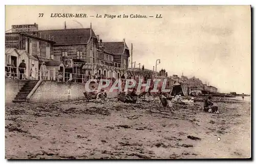 Cartes postales Luc Sur Mer La Plage et les Cabines