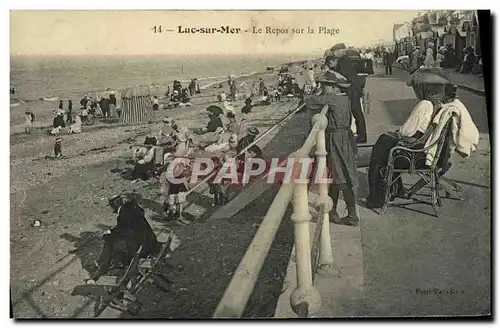 Cartes postales Luc Sur Mer Le Repos Sur la Plage