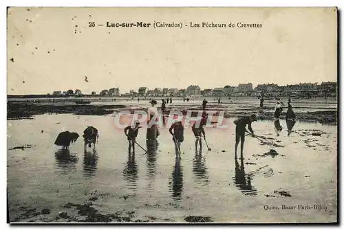 Cartes postales Luc Sur Mer Sur Las Pecheurs de Crevettes