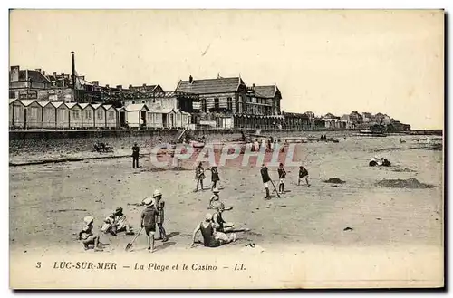 Cartes postales Luc Sur Mer La Plage et le Casino