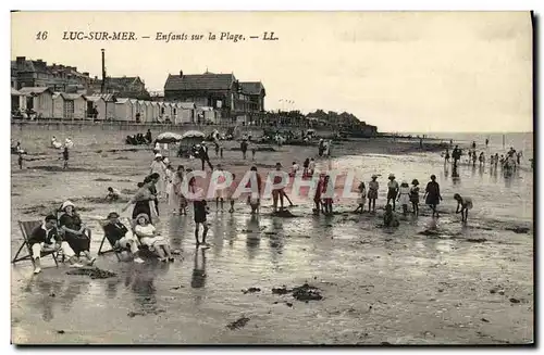 Cartes postales Luc Sur Mer Enfants Sur La Plage