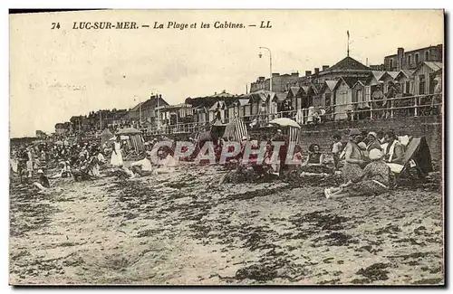 Cartes postales Luc Sur Mer Sur la Plage et les Cabines