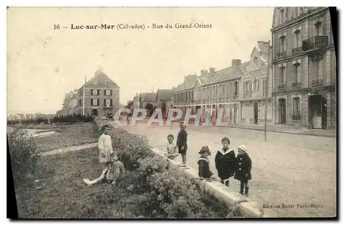 Cartes postales Luc Sur Mer Rue du Grand Orient Enfants