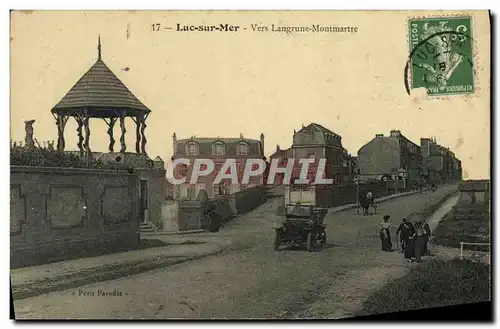 Cartes postales Luc Sur Mer Vers Langrune Montmartre Automobile