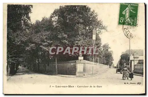 Ansichtskarte AK Luc Sur Mer Carrefour de la Gare