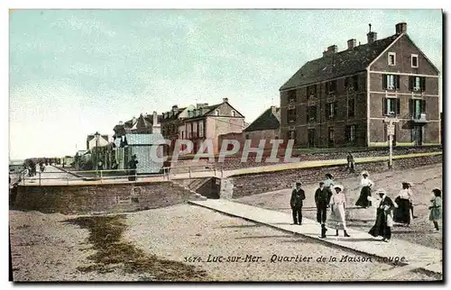 Ansichtskarte AK Luc Sur Mer Quartier de la maison rouge