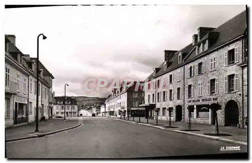 Moderne Karte Aunay sur Odon Rue de Villers et Rue D Harcourt Cafe Bellier Desilles Bar Boucherie