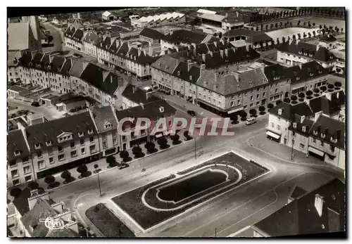 Moderne Karte Aunay sur Odon Le Centre et la Place de la marie Vue generale