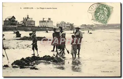 Ansichtskarte AK Asnelles La Plage a Maree Basse Enfants