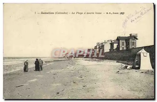 Ansichtskarte AK Asnelles La Plage a Maree Basse