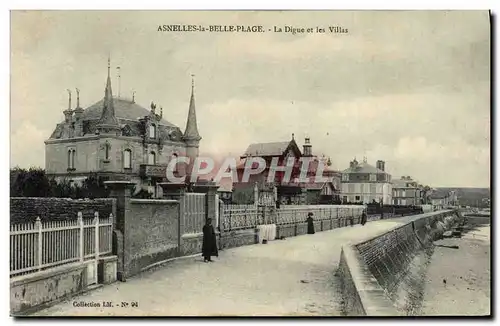 Cartes postales Asnelles la Belle Plage La Digue et les Villas