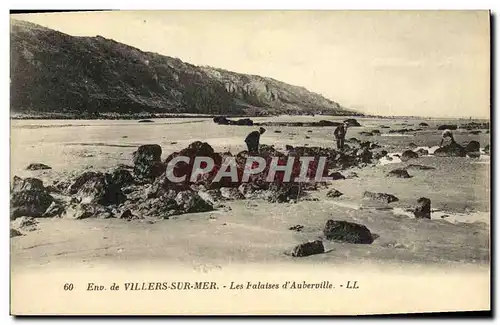 Cartes postales Les Falaises d Auberville Environs de Villers Sur Mer