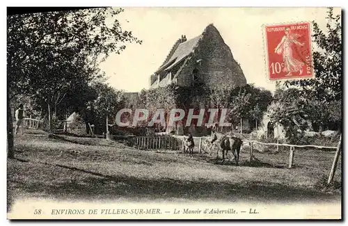 Ansichtskarte AK Environs De Villers Sur Mer Le Manoir d Auberville Cheval