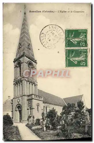 Cartes postales Asnelles L eglise et le Cimetiere