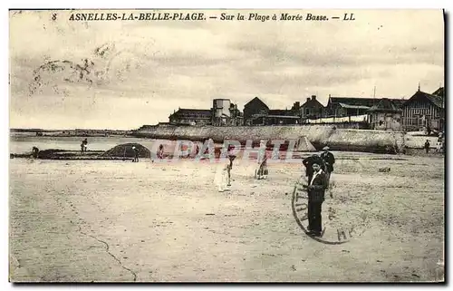 Cartes postales Asnelles La Belle Plage Sur La Plage Maree Basse