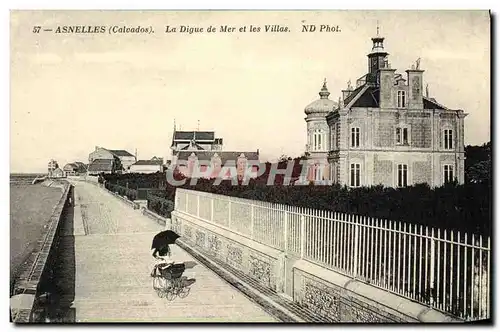 Cartes postales Asnelles la Digue de Mer et les Villas