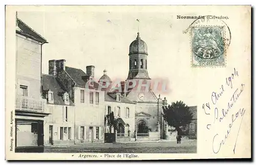 Cartes postales Argences Place De l Eglise