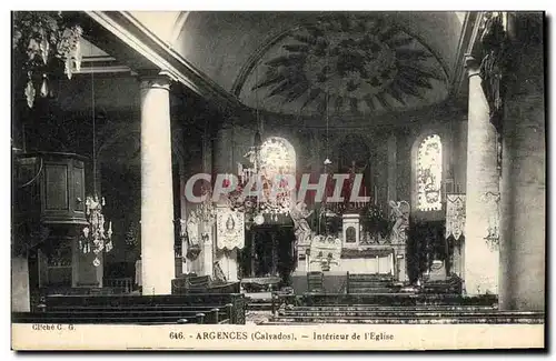 Ansichtskarte AK Argences Interieur De l Eglise