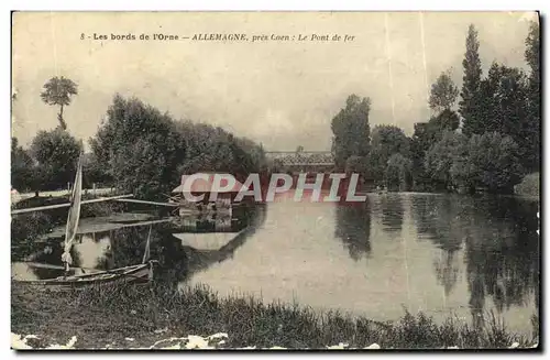 Cartes postales Les Bords De l Orne Allemagne Pres Caen Le Pont De Fer