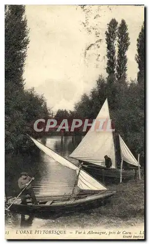 Cartes postales L Orne Pittoresque Vue A Allemagne Pres De Caen Bateau