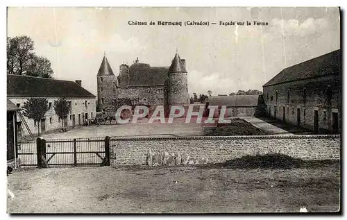 Cartes postales Chateau De Bernesq Facade Sur La Ferme