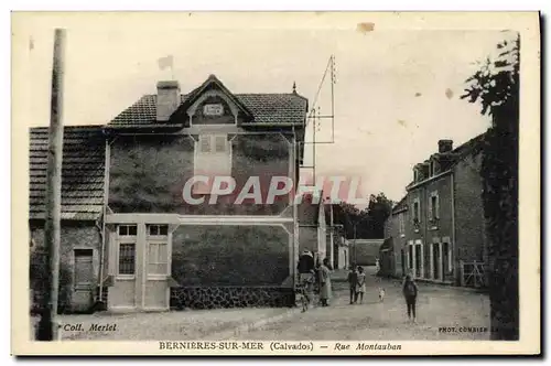 Ansichtskarte AK Bernieres Sur Mer rue Montauban