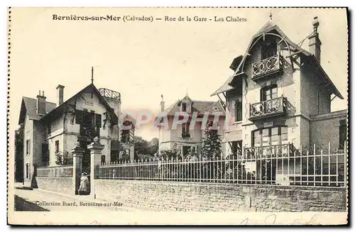 Cartes postales Bernieres Sur Mer Rue de la gare Les chalets