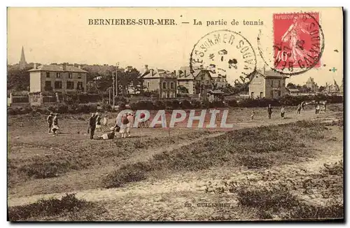 Cartes postales Bernieres La partie de tennis