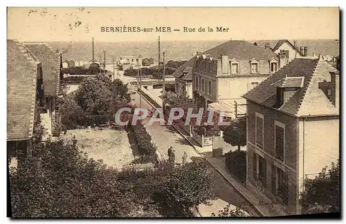 Cartes postales Bernieres Rue de la mer