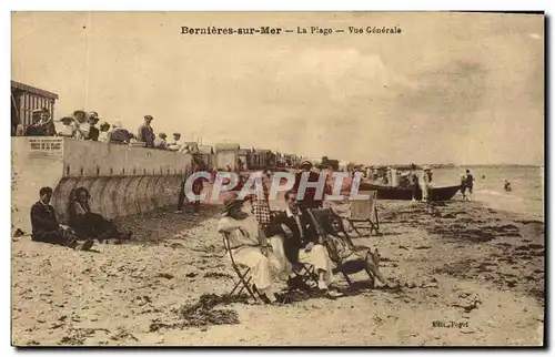 Ansichtskarte AK Berniers Sur Mer La Plage Vue Generale