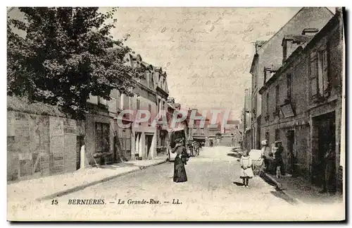 Cartes postales Bernieres La Grande rue