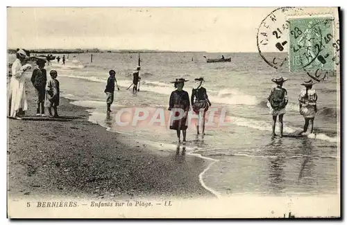 Cartes postales Bernieres Bnfants sur la Plage