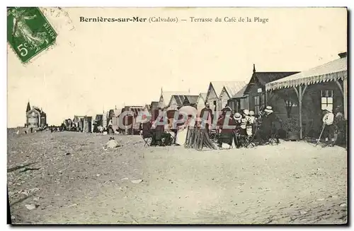 Cartes postales Bernieres Sur Mer Terrasse du Cafe de la Plage