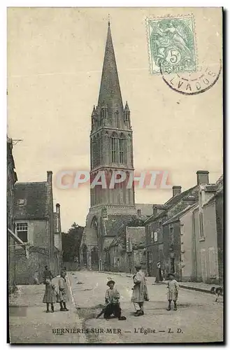 Cartes postales Bernieres L Eglise Enfants