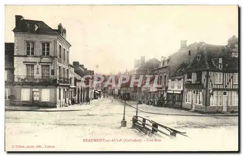 Cartes postales Beaumont en Auge Une Rue